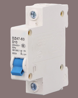 TOMZN DZ47‑63 , Miniature Circuit Breaker 1P 10A DIN Rail Mount 230V 400V