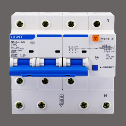 CHINT NXBLE-125 3P+N Small Earth Leakage Circuit Breakers