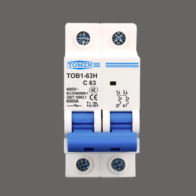 TOMZN TOB1-63H4P 2P C Type AC Mini Circuit Breaker