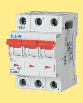 MCB AC Moeller X pole PLS6-C25/3-MW 415 V AC 25A C 6kA 3 pol