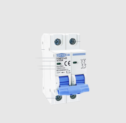 32A TOMZN TOB7Z-63 2P DC 1000V Solar Circuit Breaker - Reliable Protection For Solar System