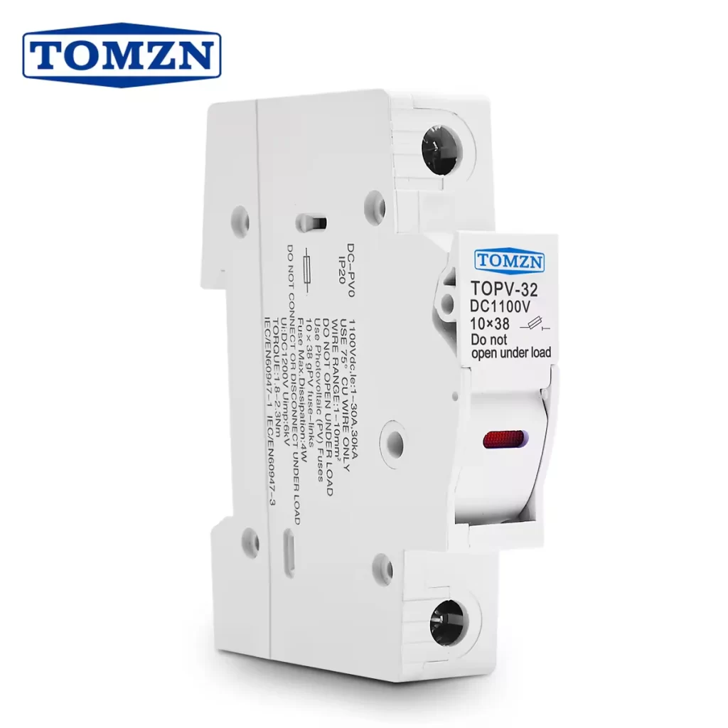 TOMZN TOPV-32X DC 1100V PV Fuses for Solar System Protection in Pakistan Hallroad org pk