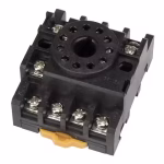 8pin Rail Mount Relay Socket Relay Base in Pakistan- Local inverter in Bannu it is compatible with mk2p, jqx-10f, jqx-10f-2z, jtx-2c, dh48s relay. 8 round pin Type