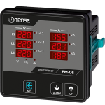 Tense EM-06 is a panel-mount three-phase digital multimeter